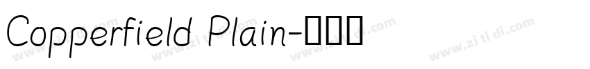 Copperfield Plain字体转换
